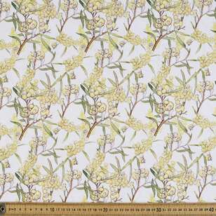 May Gibbs Blossom Babies Organic Cotton Homespun Fabric White 112 cm