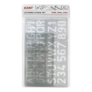 Kent Lettering Stencil Set 3 Pack