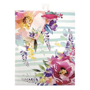 Party Creator Mother's Day Medium Blue Floral Gift Bag Multicoloured Medium