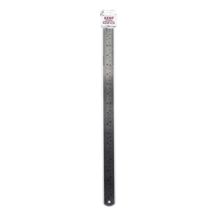 Kent 450 mm Stainless Steel Ruler Silver