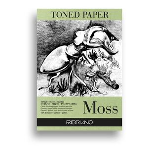 Fabriano 120 gsm Toned Paper Pad Moss
