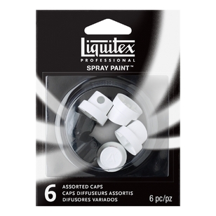 Liquitex Spray Paint Assorted Nozzle 6 Pack Multicoloured