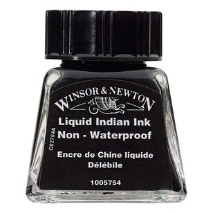 Winsor & Newton Liquid Indian Ink Black 14 mL