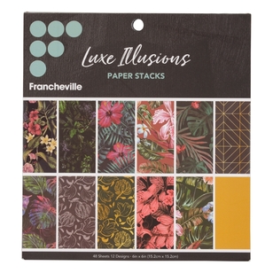 Francheville 6 x 6 in Luxe Illusions Paper Pad Multicoloured 6 x 6 in