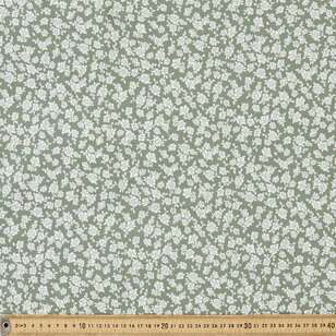 Mono Printed 135 cm Rayon Fabric Olive 135 cm