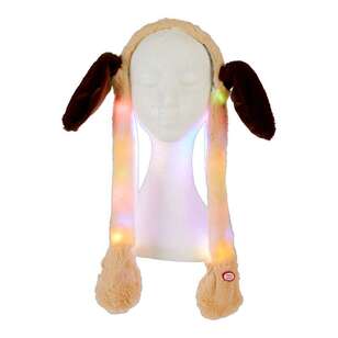 Party Creator LED Dog Moving Ear Headband Brown Child
