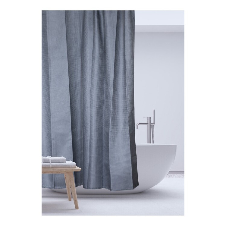 Bath By Ladelle Crest Waffle Shower Curtain