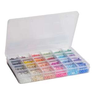 Crafters Choice Boxed Seed Beads Multicoloured Large