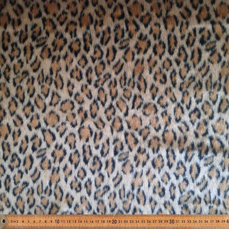Furtex Leopard Fur 148 cm Faux Fur Fabric