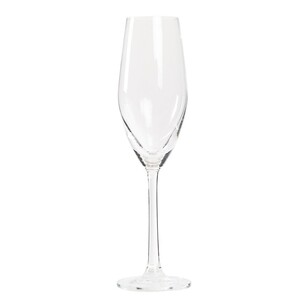 Casa Domani Chiara 4 Pack Champagne Flute Glasses Clear 210 mL