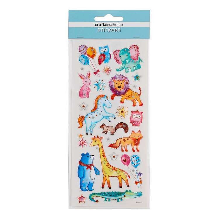 Crafters Choice Cute Animals Stickers Multicoloured