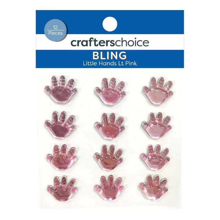Crafters Choice Bling Pink Little Hands Stickers Pink