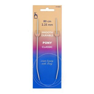 Pony Circular 80 cm Knitting Needles Grey