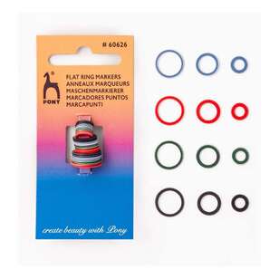 Pony Flat Ring Markers Multicoloured