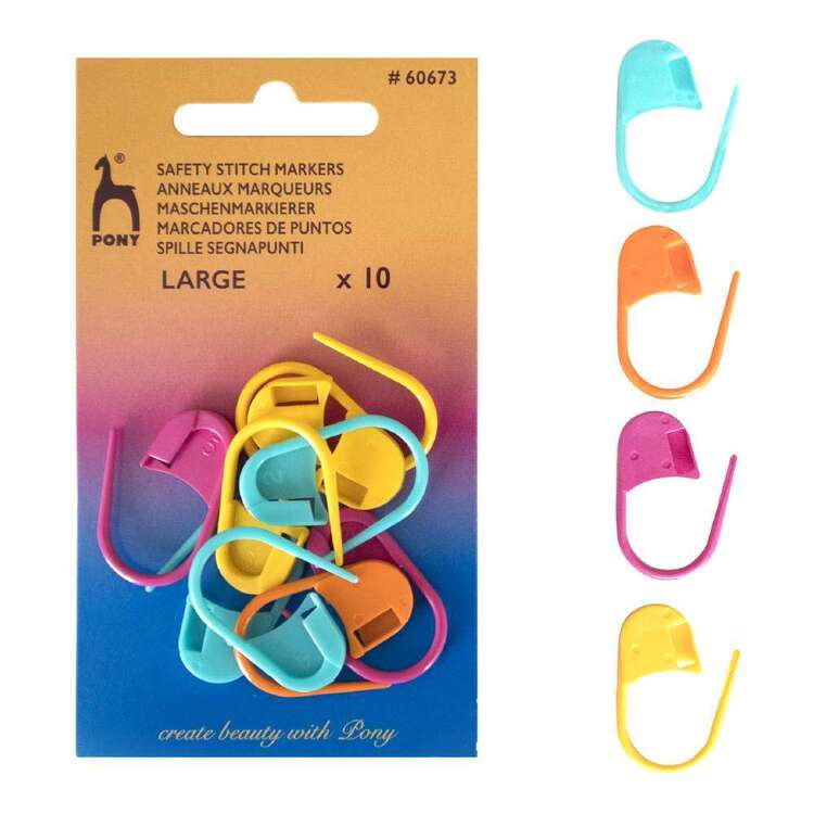 Pony Safety Stitch Markers Multicoloured