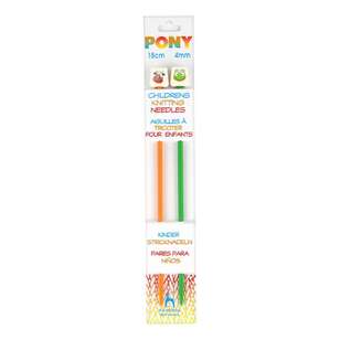 Pony Children Animal 18 cm Knit Needles Multicoloured