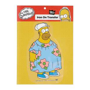 The Simpsons King Size Homer Iron On Transfer Multicoloured 14 cm
