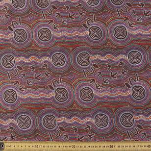 Water Dreaming Cotton Fabric # 3 Brown 112 cm