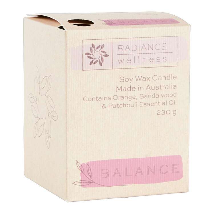 Radiance Wellness Balance Soy Wax Candle Natural 230 ml