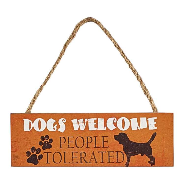 Living Space Dogs Welcome Plaque