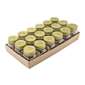 Lemon & Lime Quilted Glass 18 Pack 200 mL Conserve Jar Gold 200 mL