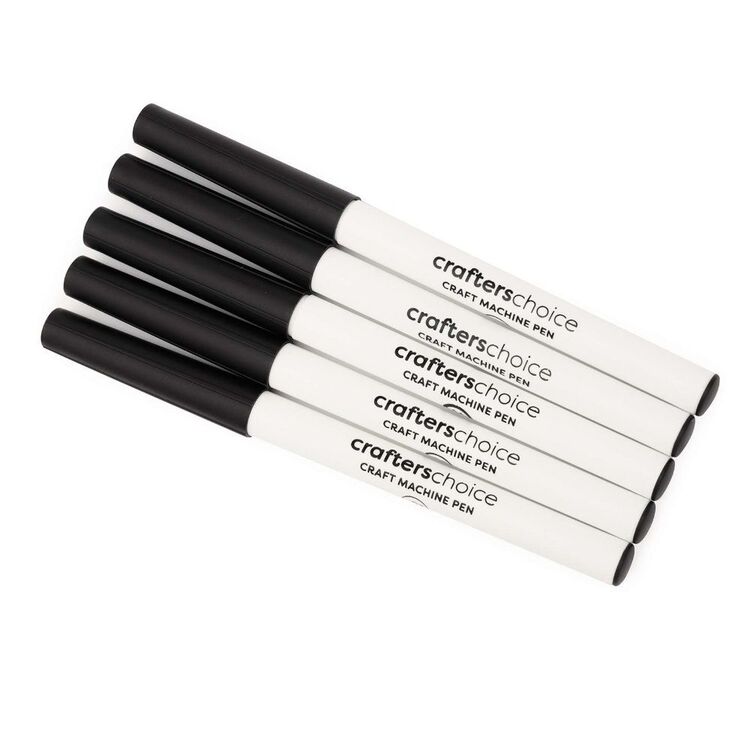 Crafters Choice Craft Machine Variety Black Pens 5 Pack