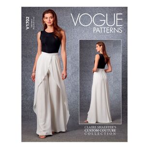 Vogue Sewing Pattern V1702 Misses' Pants
