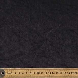 Plain 150 cm Stretch Velour Fabric Black 150 cm