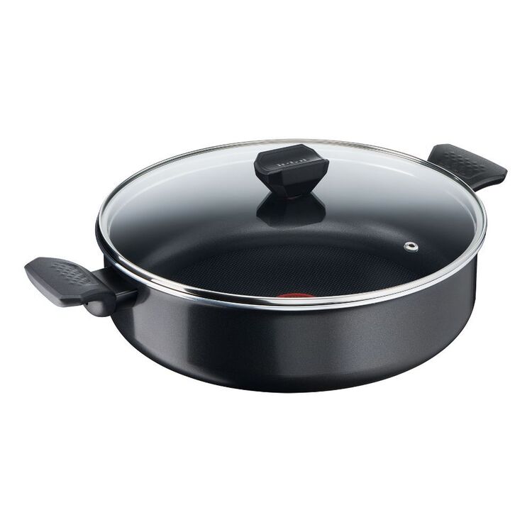 Tefal: Cook & Clean 28cm Frying Pan, pans, frying, non, stick, black,  non-stick, 3168430295582