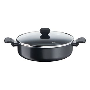 Tefal Simply Clean 28 cm Non-Stick Pan With Lid Black 28 cm