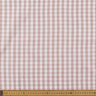 Yarn Dyed 110 cm Gingham Fabric Antique Pink 110 cm