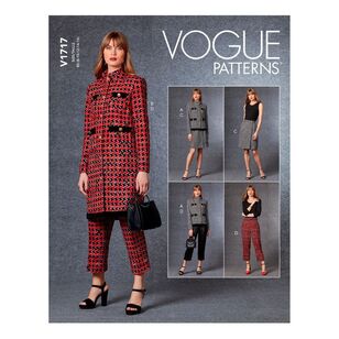 Vogue Sewing Pattern V1717 Misses' Jacket, Skirt & Pants