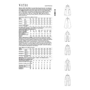 Vogue Sewing Pattern V1731 Misses' Deep-Pocket Skirt and Pants