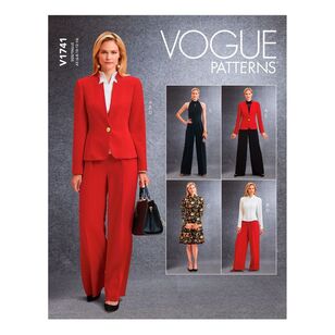 Vogue Sewing Pattern V1741 Misses' Jacket, Top, Dress, Pants and Jumpsuit