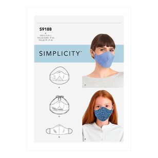Simplicity Sewing Pattern S9188 Family Face Masks Small - Large