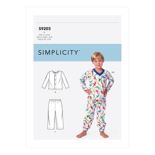Simplicity Sewing Pattern S9203 Children's/Boys' Tops, Shorts & Pants 3 - 8