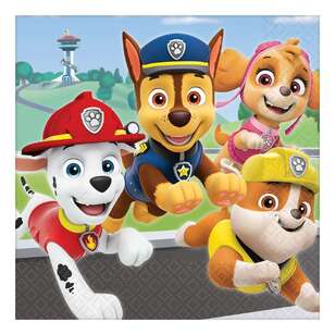 Paw Patrol Lunch Napkins 16 Pack Multicoloured