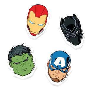 Powers Unite Marvel Avengers Erasers Favours 8 Pack Multicoloured