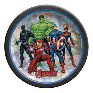 Powers Unite Marvel Avengers Paper Plates 8 Pack Multicoloured 18 cm