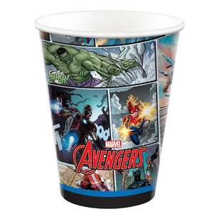 Powers Unite Marvel Avengers Paper Cups 8 Pack Multicoloured 266 mL
