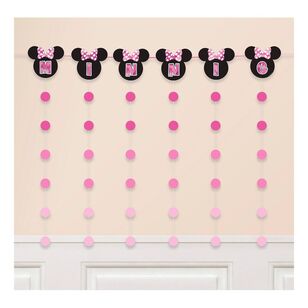 Minnie Mouse Banner String Decoration Kit Multicoloured
