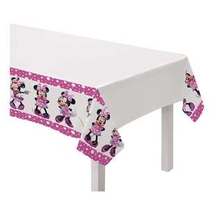 Minnie Mouse Plastic Table Cover Multicoloured 137 x 243 cm