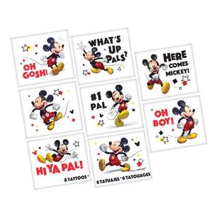 Mickey Mouse Tattoo Favours Multicoloured