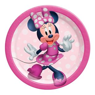 Minnie Mouse 18 cm Paper Plates 8 Pack Multicoloured 18 cm