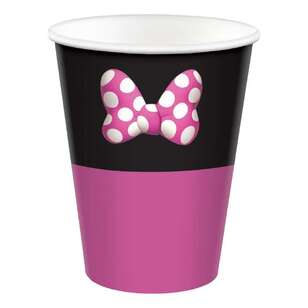 Minnie Mouse Paper Cups 8 Pack Multicoloured 266 mL