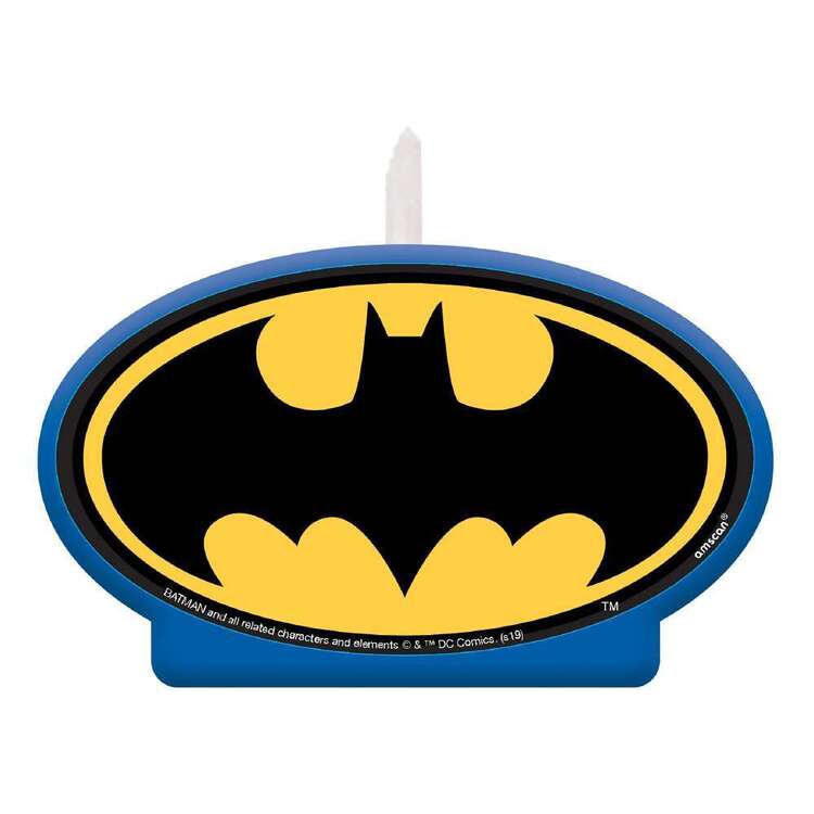 Batman Heroes Unite Cake Candle