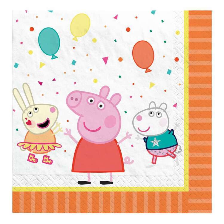 Peppa Pig Lunch Napkins 16 Pack Multicoloured