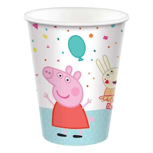 Peppa Pig Paper Cups 8 Pack Multicoloured 266 mL