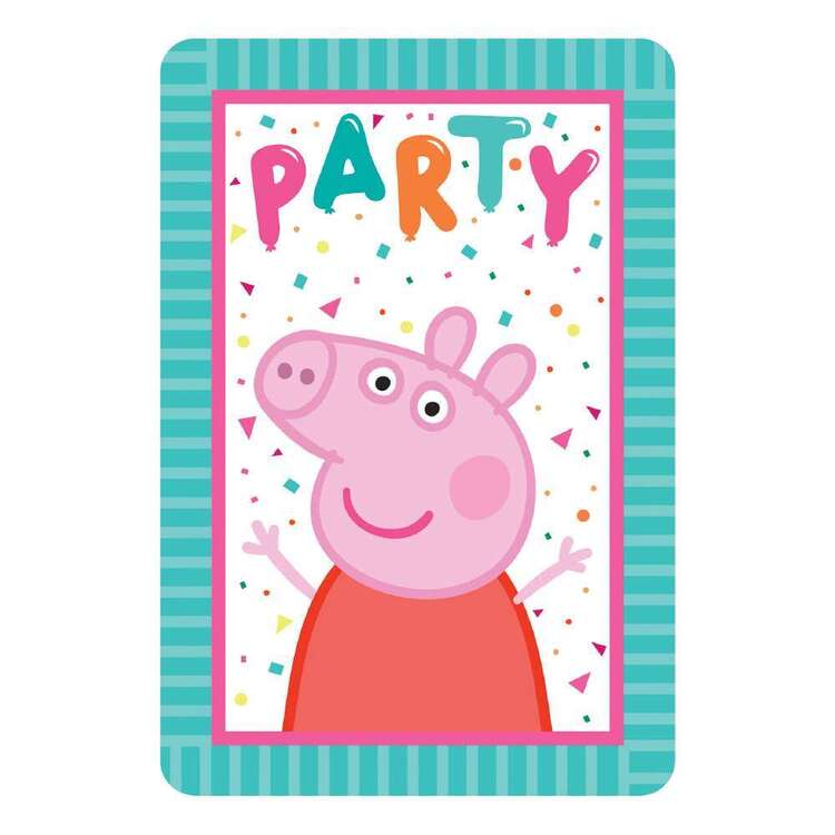 Peppa Pig Postcard Invitations 8 Pack