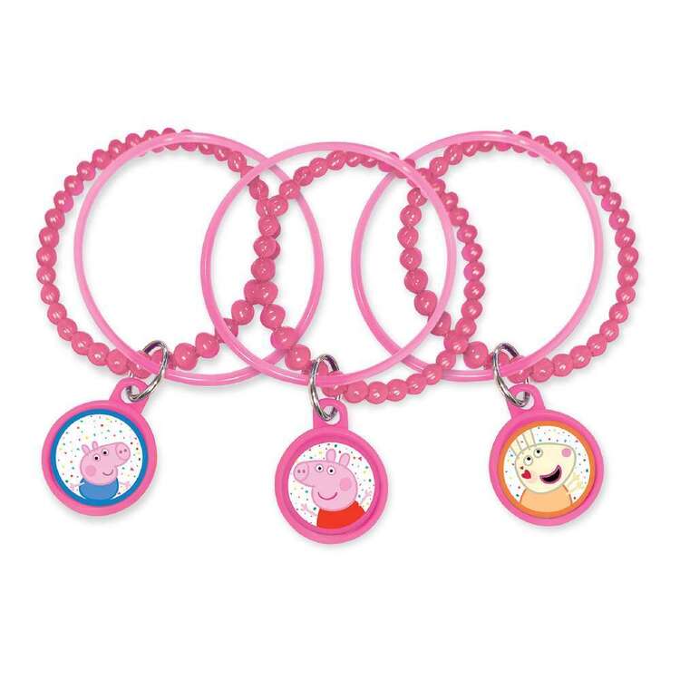 Peppa Pig Charm Bracelet Favours 8 Pack
